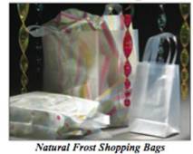 Frosted High Density Handle Bags Clear